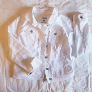 Old Navy White Jean Jacket